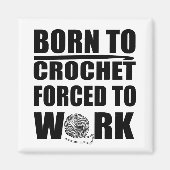 grappige haakcitaten magneet (Voorkant)