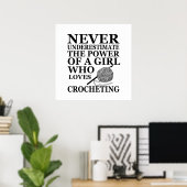 Grappige haakquotes haken cadeau poster (Thuiskantoor)