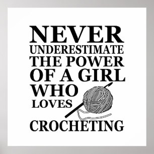 Grappige haakquotes haken cadeau poster