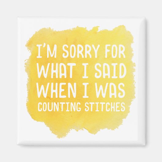 Grappige haaksteek magneet (Voorkant)