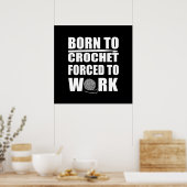 grappige haakster citaat haak cadeau poster (Keuken)