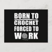 Grappige haaksters citaat gehaakte gift feestdagenkaart (Voorkant)