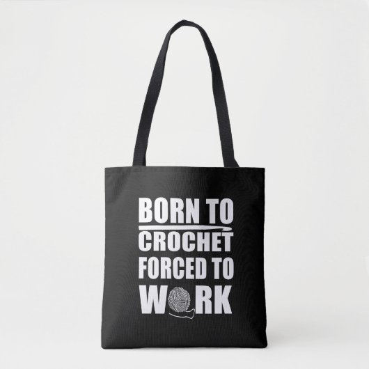 Grappige haaksters citaat gehaakte gift tote bag (Voorkant)