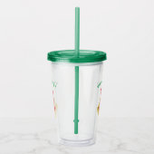 Grappige Haan Acryl Tumbler - aangepaste tekst Acryl Drinkbeker (Rechts)