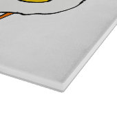 Grappige Haan bruidegom en Hen bruid bruiloft Snijplank (Hoek)