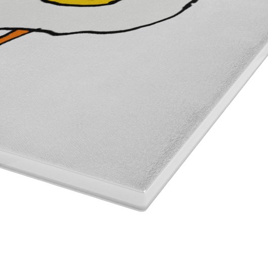 Grappige Haan bruidegom en Hen bruid bruiloft Snijplank (Hoek)