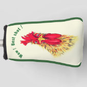 Grappige Haan Golf Hoofddeksel - Aanpasbaar Golfheadcover (Voorkant)