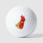 Grappige Haan Golfballen Cadeau (Voorkant)