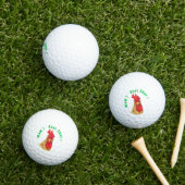 Grappige Haan Golfballen met tekst (Insitu Gras)