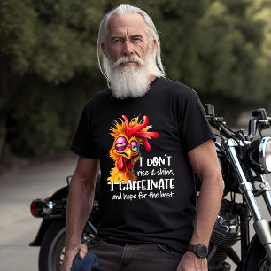 Grappige Haan Met Komische Uitdrukking T-shirt