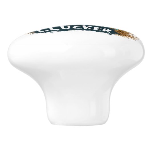 Grappige Haan "Niet Vandaag Clucker" Boerderij Lif Keramische Knop (Zijkant)