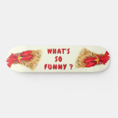 Grappige Haan Skateboard Aangepaste Tekst (Horizontaal)