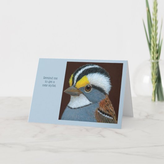 grappige haarkaart bedankkaart (Voorkant)