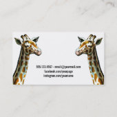 grappige haarstylist cosmetoloog visitekaartje (Achterkant)