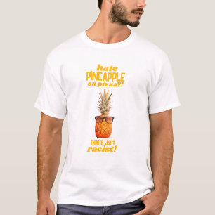 Grappige Haat Ananas op Pizza Hilarische Papa Joke T-shirt