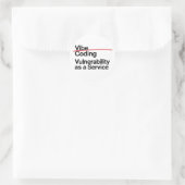 grappige hacker cybertechnologie ronde sticker (Tas)
