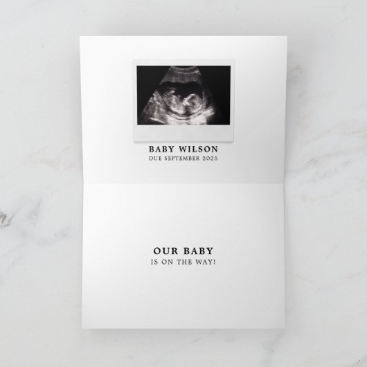 Grappige haistylist zwangerschap aankondiging (Binnen)