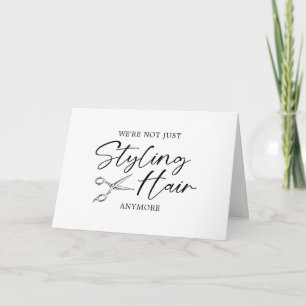 Grappige haistylist zwangerschap aankondiging