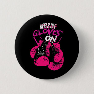 Grappige hakken van handschoenen op het bestrijden ronde button 5,7 cm