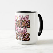 Grappige Half Moeder/Koffie Mok (Voorkant rechts)