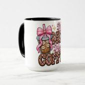 Grappige Half Moeder/Koffie Mok (Voorkant links)