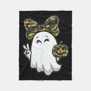 Grappige Hallo Jachtseizoen Halloween Camouflage C Fleece Deken