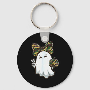 Grappige Hallo Jachtseizoen Halloween Camouflage C Sleutelhanger