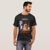 Grappige Hallothanksmas Gnomes Happy Hallothanksma T-shirt (Voorkant volledig)