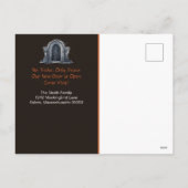 Grappige Halloween aankondiging van verhuizing naa (Achterkant)