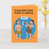 Grappige Halloween angst Kaart (Gele Bloem)