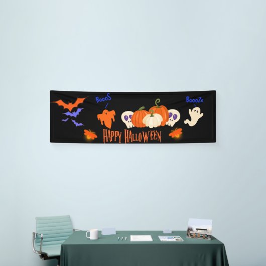 Grappige Halloween Banner Herfst Pompoen Ghosts De (Beurs)