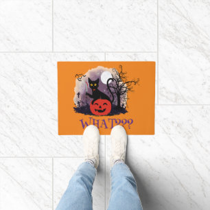 Grappige Halloween Bewitched Black Cat Wat? Deurmat
