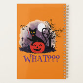 Grappige Halloween Bewitched Black Cat Wat? Planner (Achterkant)