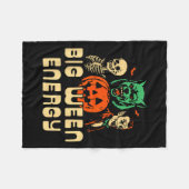 Grappige Halloween Big Ween Energy Unit Fleece Deken (Voorkant (Horizontaal))
