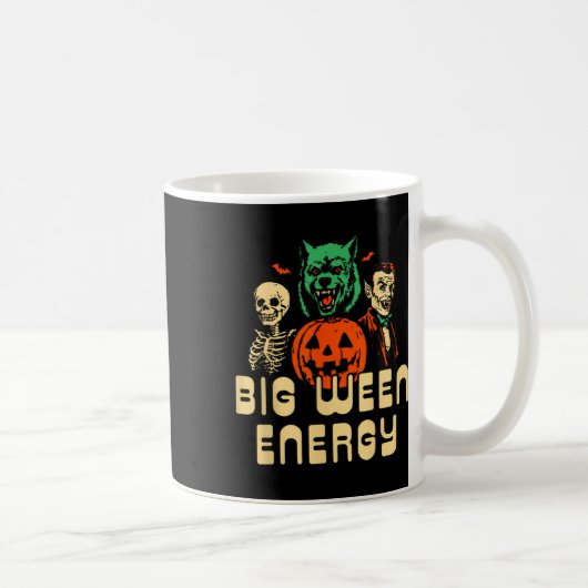 Grappige Halloween Big Ween Energy Unit Koffiemok (Rechts)