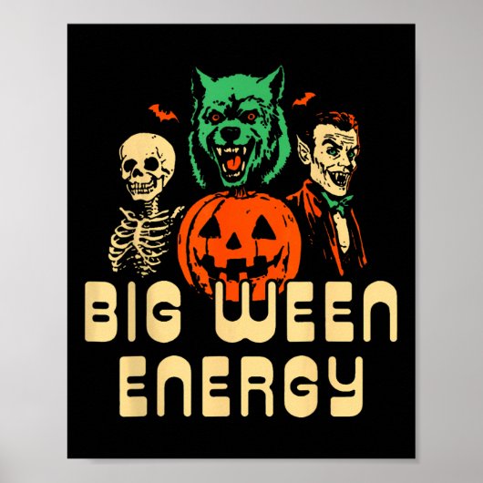 Grappige Halloween Big Ween Energy Unit Poster (Voorkant)