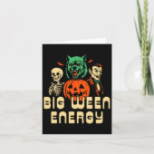 Grappige Halloween Big Ween Energy Unit voor manne Kaart (Voorkant)