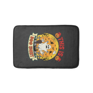 Grappige Halloween Boe Sheet Spook Kerkhof Badmat
