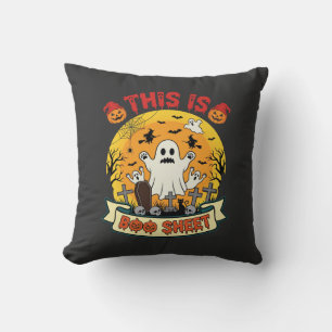 Grappige Halloween Boe Sheet Spook Kerkhof Kussen