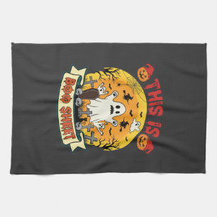 Grappige Halloween Boe Sheet Spook Kerkhof Theedoek