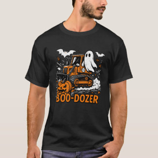 Grappige Halloween Boo-Dozer Geest vrachtwagens Ko T-shirt
