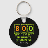 Grappige Halloween Boo Elements Science Surprise G Sleutelhanger (Voorkant)