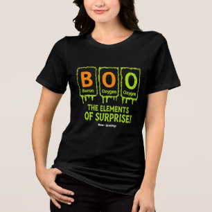 Grappige Halloween Boo Elements Science Surprise G Tri-Blend Shirt