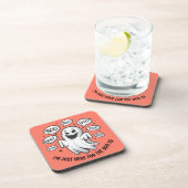 Grappige Halloween Boo Geest Coasters Bier Onderzetter (Rechterzijde)