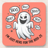 Grappige Halloween Boo Geest Coasters Bier Onderzetter (Voorkant)