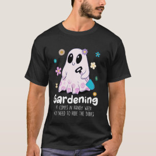 Grappige Halloween Boo Geest Tuinman Tuinieren Ver T-shirt