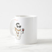 Grappige Halloween Boo Jour Trick or treat Koffiemok (Voorkant links)