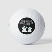 Grappige Halloween Boo Sheet Ghost Quote Custom Golfballen (Voorkant)