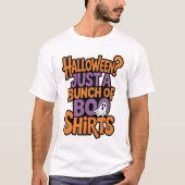 Grappige Halloween Boo T-shirts Geest Puns (Voorkant)
