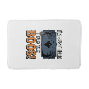 Grappige Halloween Boos Vintage Geest Shirt Ontwer Badmat